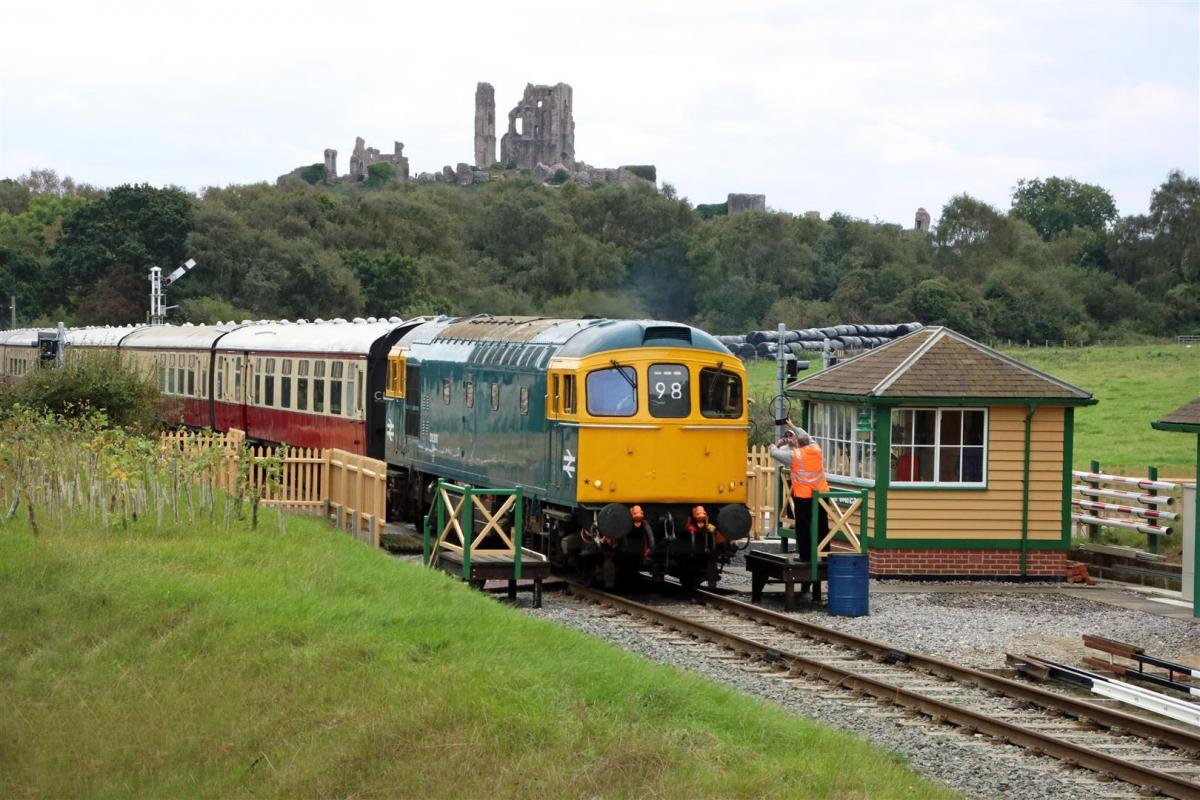 Norden Gates Level Crossing On Swanage Railway Opened By The High Sheriff Of Dorset Sir Philip Williams Dorset Echo