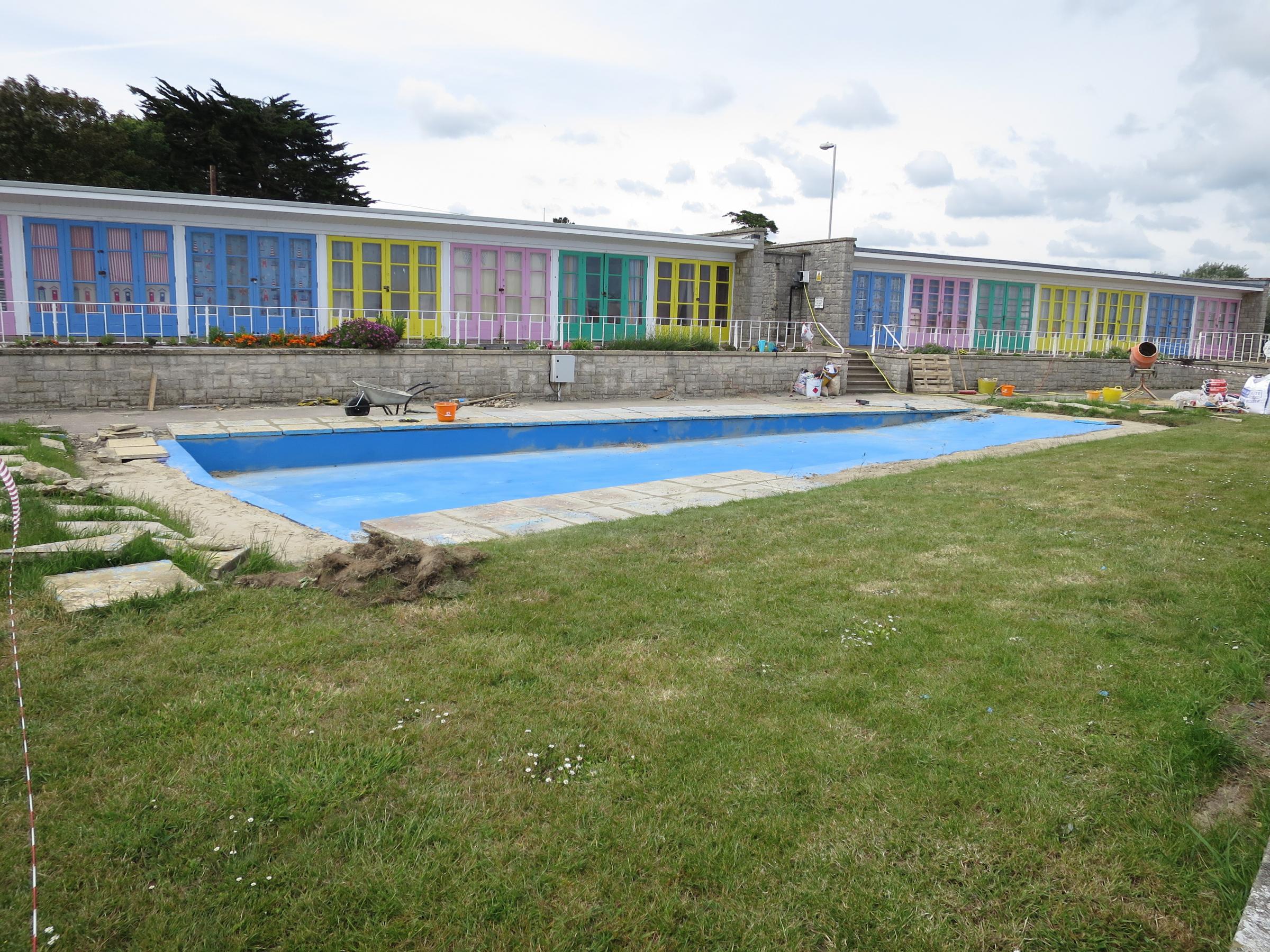 Greenhill Paddling Pool Makeover Nears Completion Dorset Echo